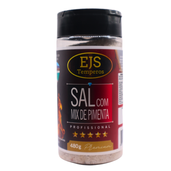Sal com Mix de Pimentas 480g